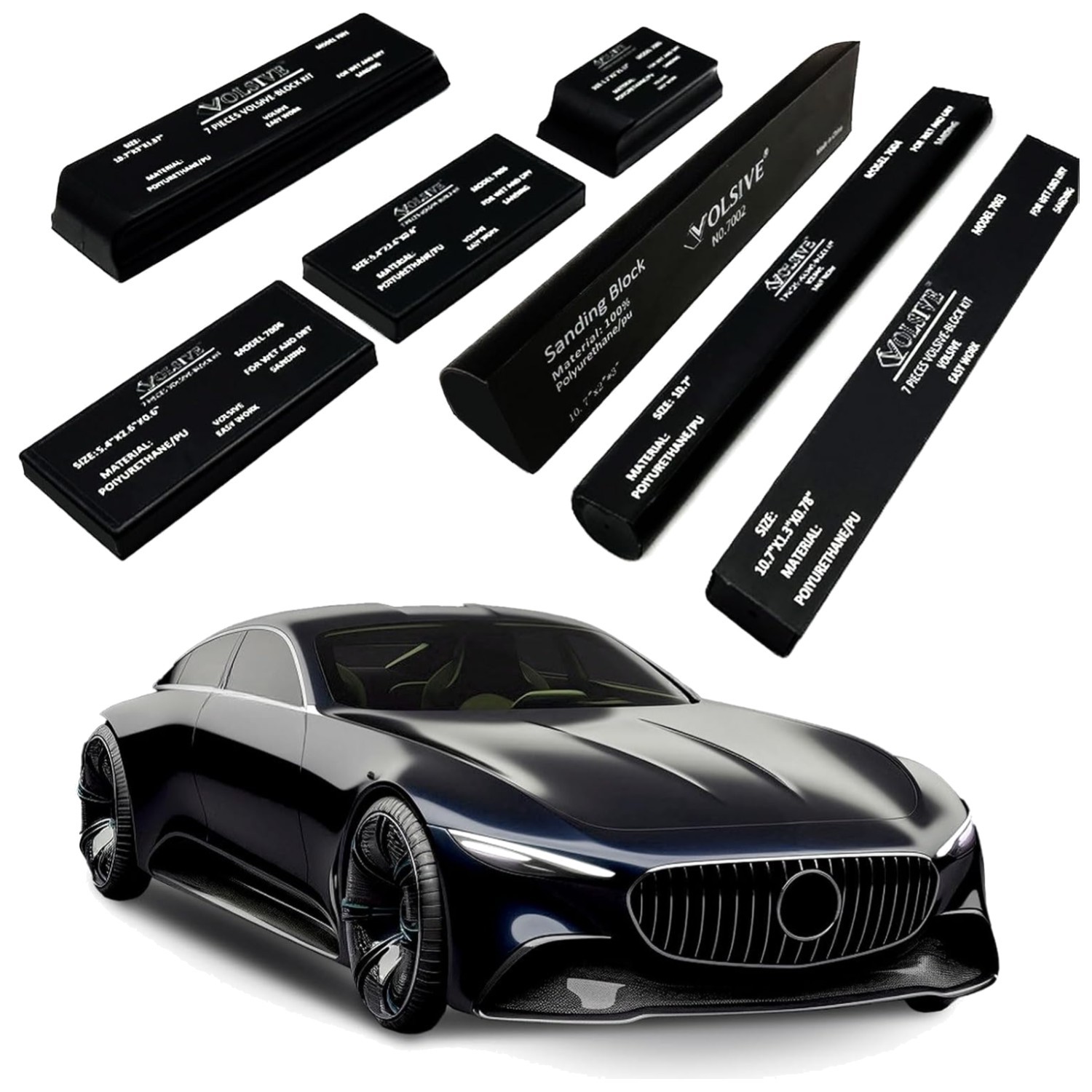 Automotive Sanding Block Set for Pro Finish