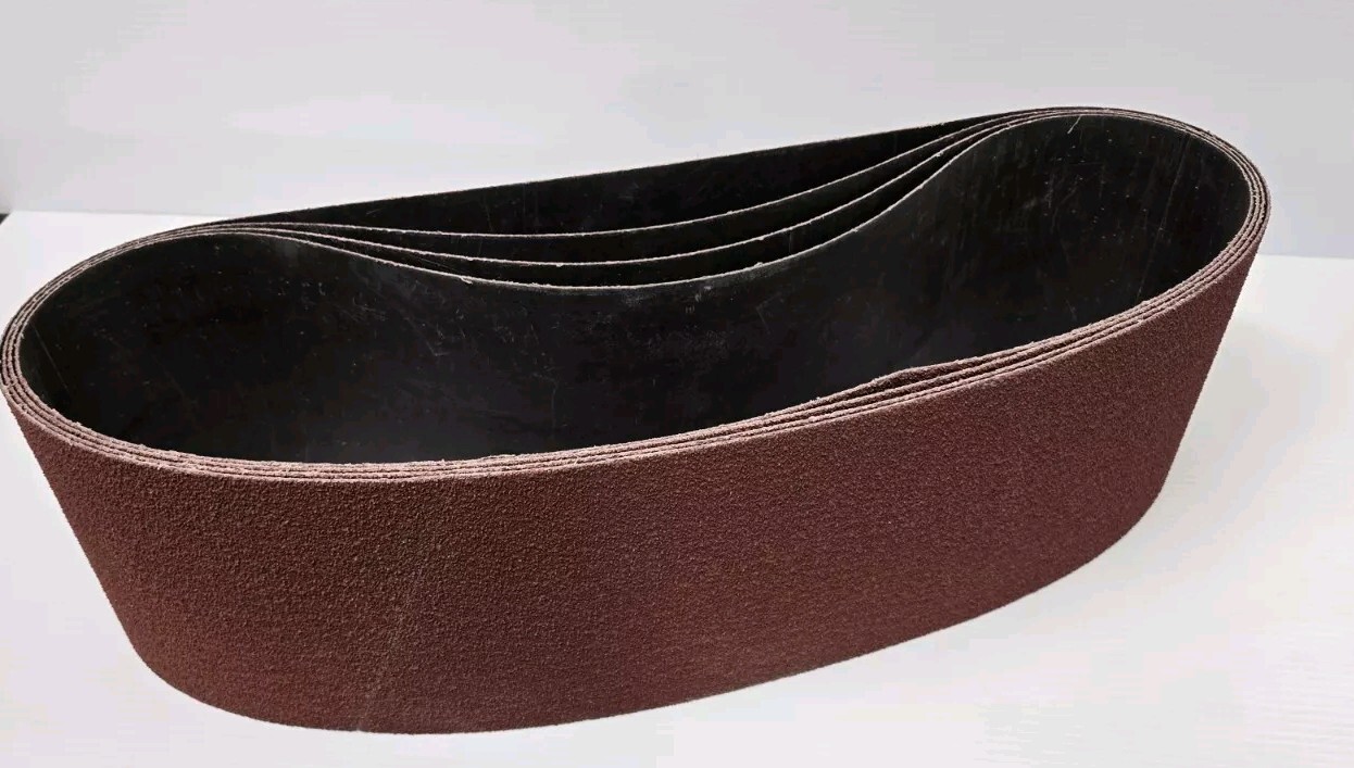 6″ × 48″ Ceramic Sanding Belts (6 Belts) 60 Grit. “Y” Weight Backing. “New”