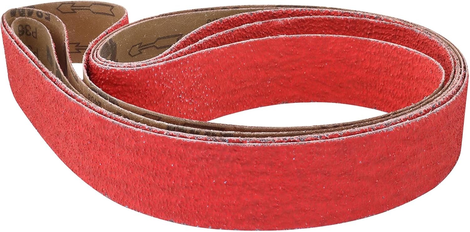 SATC 6PCS 2×72″ Ceramic Knife Sharpening Sanding Belt P60 Grinding Belt for Wood