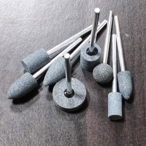 80mm Extra Long Shank Drill Grinding Stone Sets, Extended 1/4″ Shank Aluminum