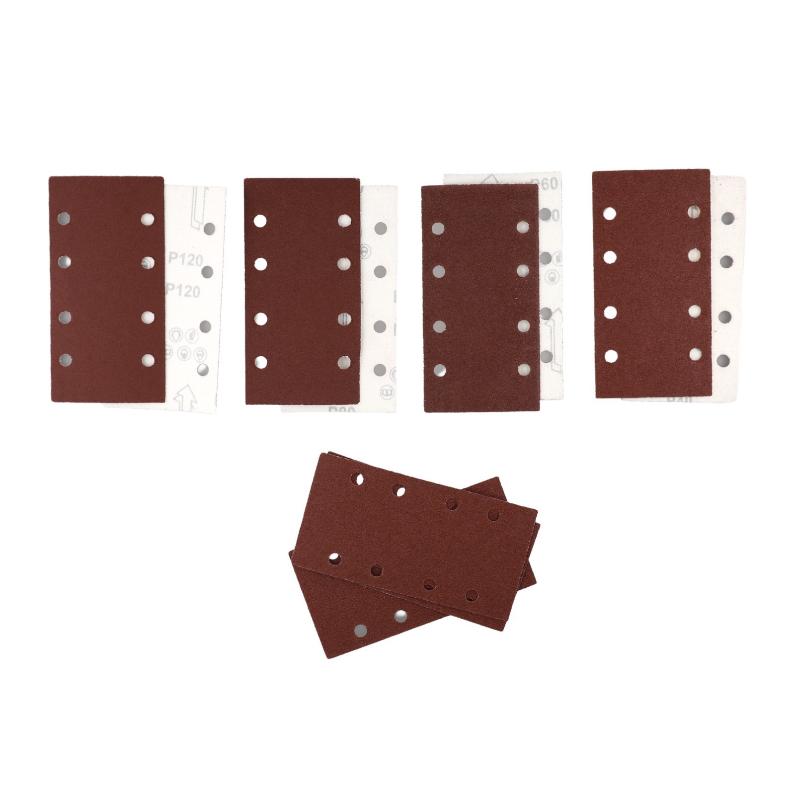 Premium Sandpaper Set for Wood Polishing 20pcs 93x185mm Multiple Grits