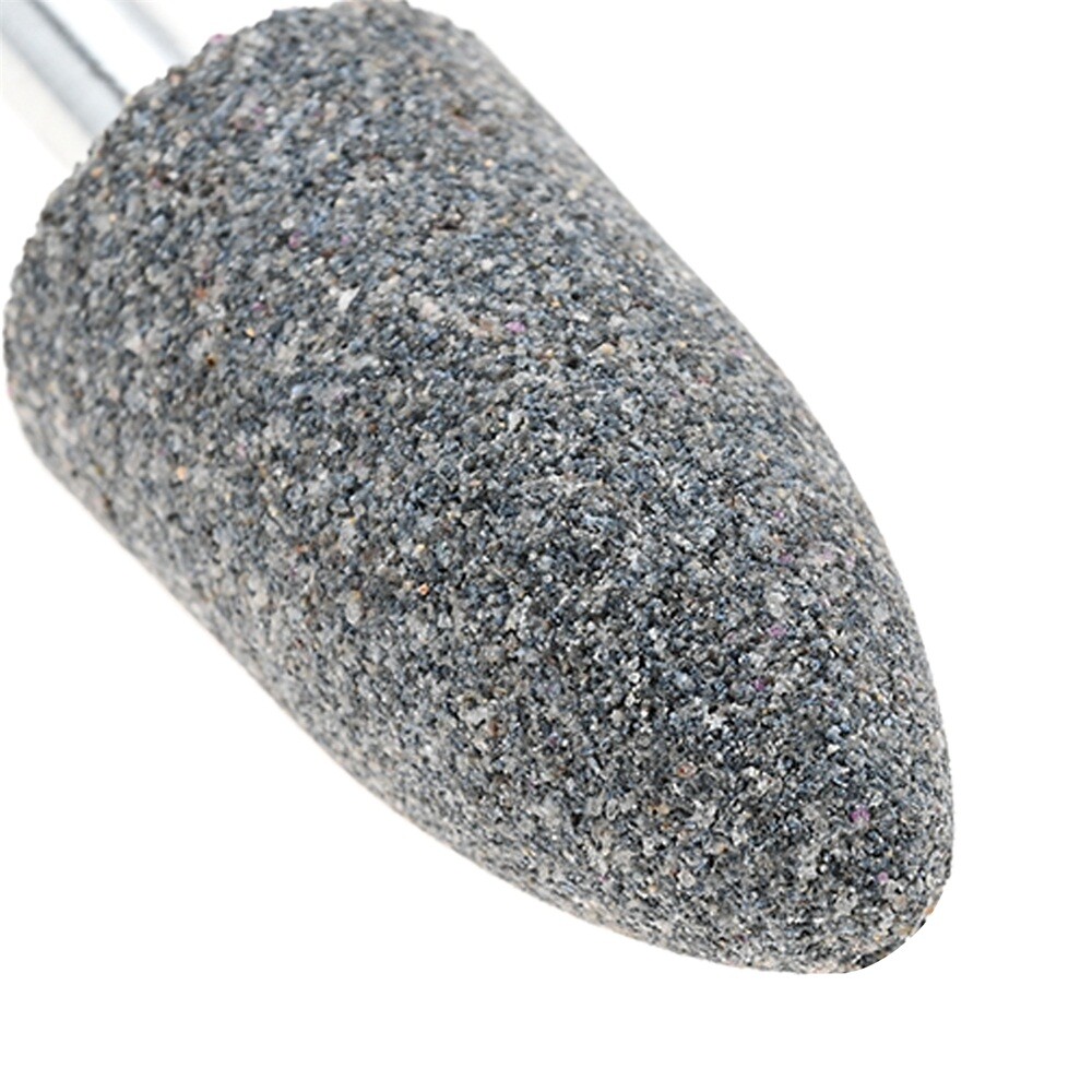 10PC Cone Shape Grinding Stones 20mm Aluminium Oxide Fit Electric Rotary Tool