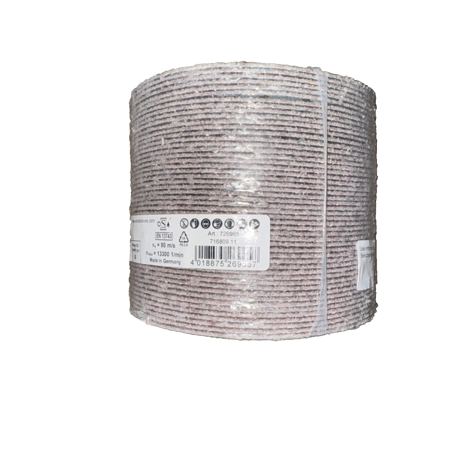 S0 E KF708 115x22MM 36 Grit Sanding Disc 50 pack