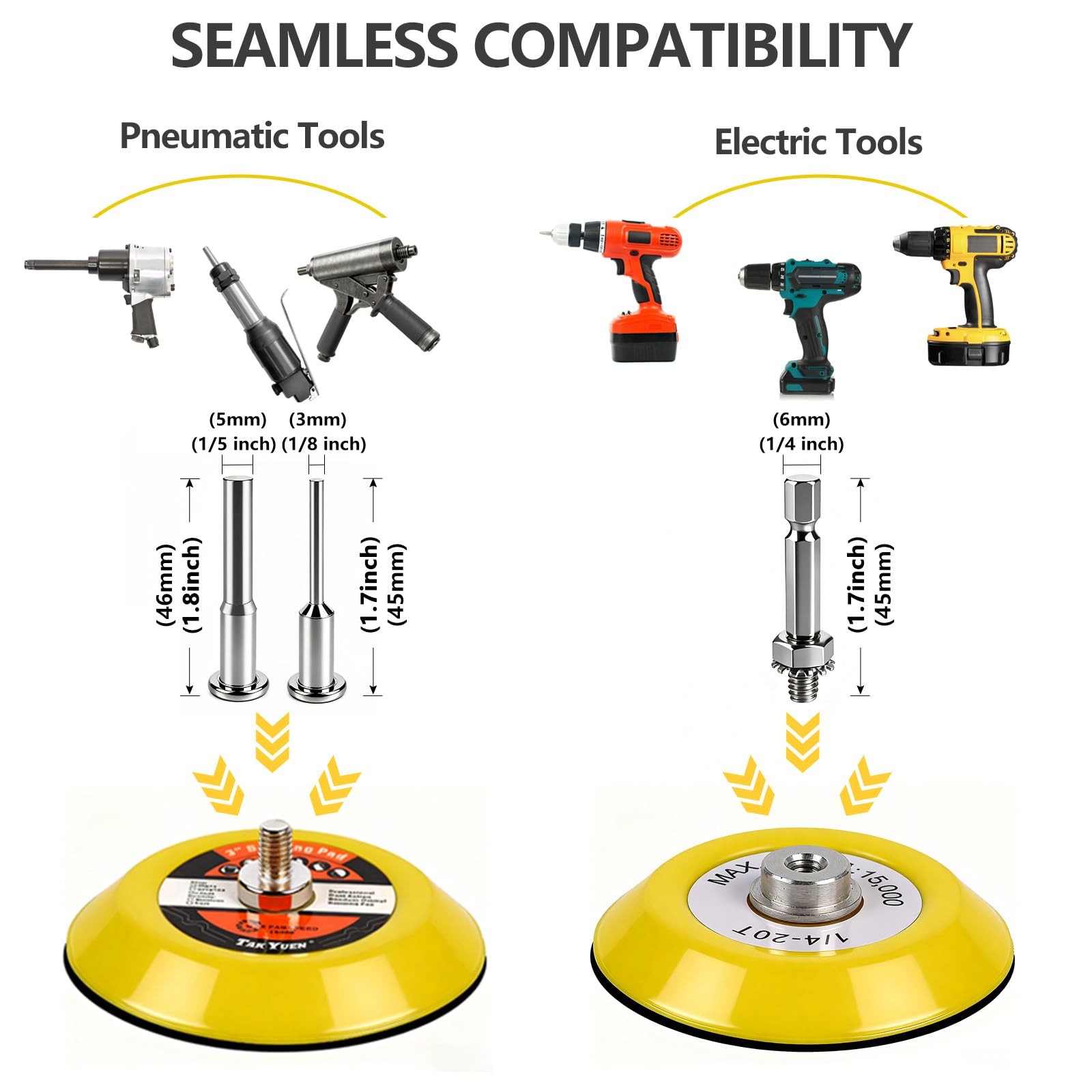 193Pcs 3 Inch Polishing Kit Hook and Loop Sanding Discs, Headlight Restoratio…