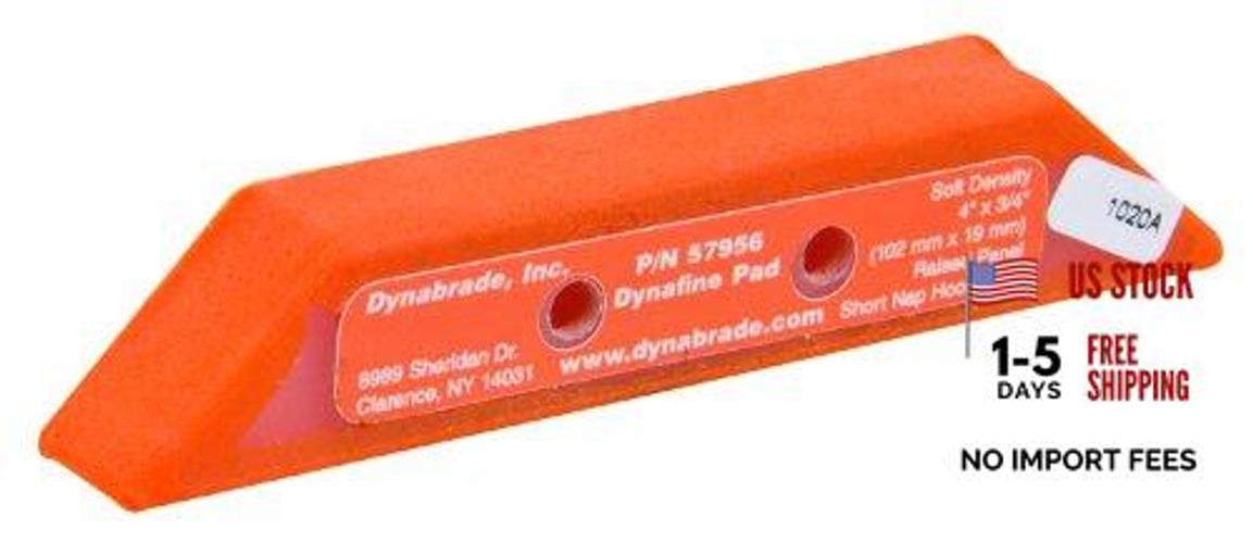 57956 Non-Vacuum Dynafine Raised Panel Disc Pad, 4-Inch by 3/4-Inch