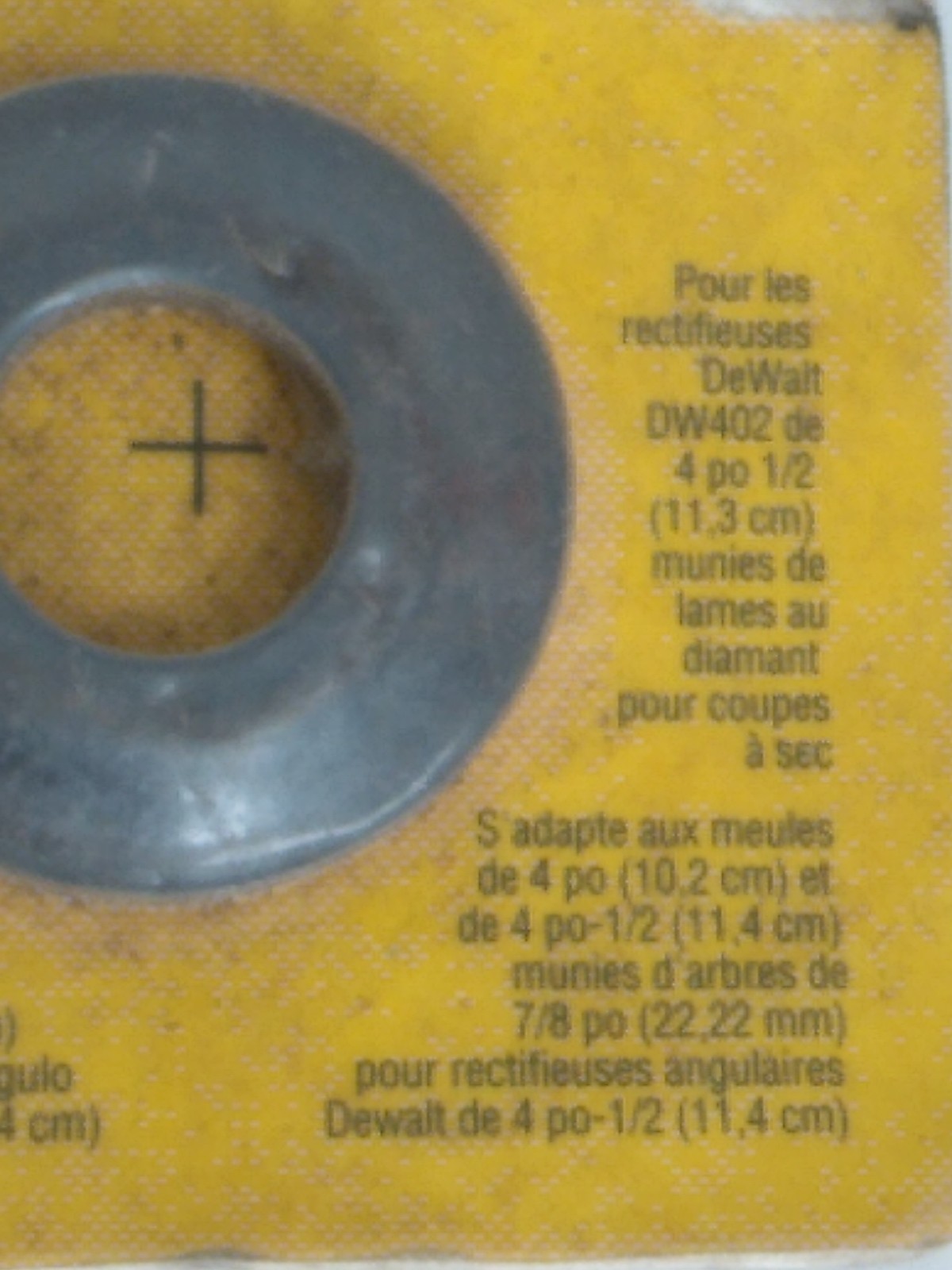 Dewalt Backing Flange 7/8 ” Arbor 4-1/2 “5 – DW4706