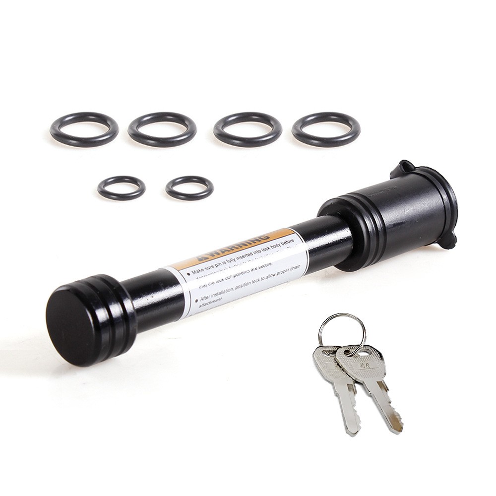 1pcs 5/8″ Hitch Lock & 2″ Rubber Cushion Bumper Set for Trailer Towing Hook