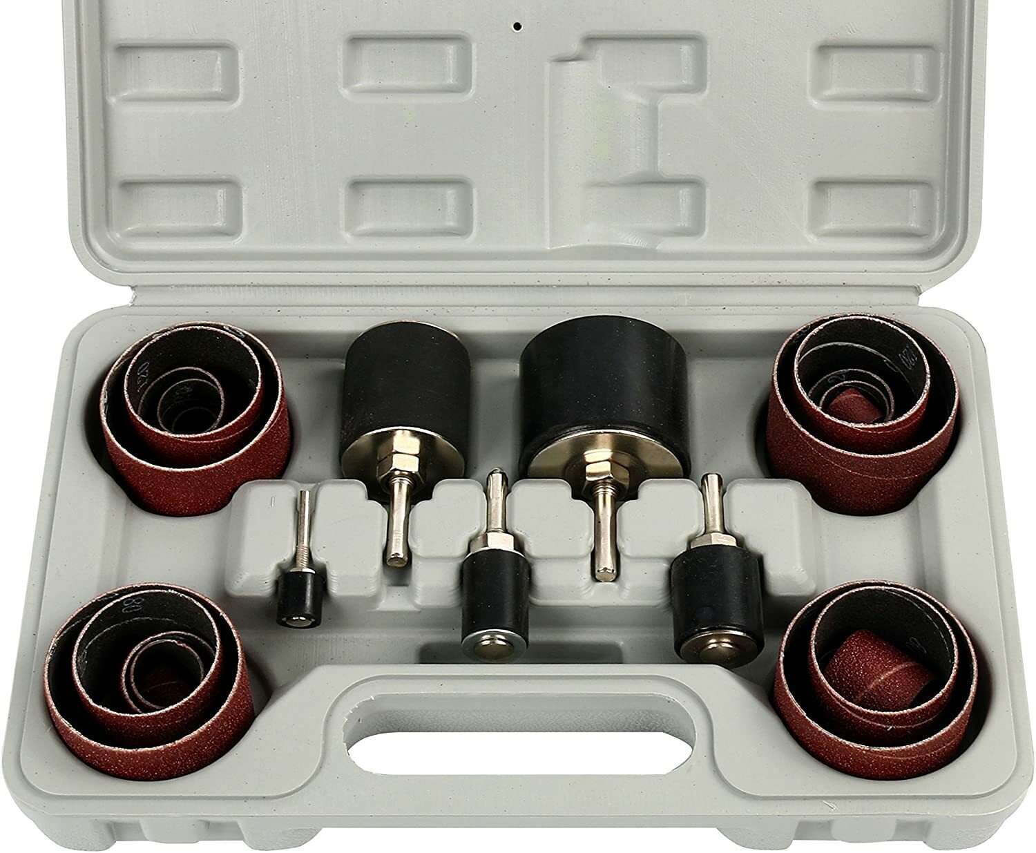 25 Pc Sanding Round Drum Set for Woodworking Drill Press Sander Sleeves Tool set