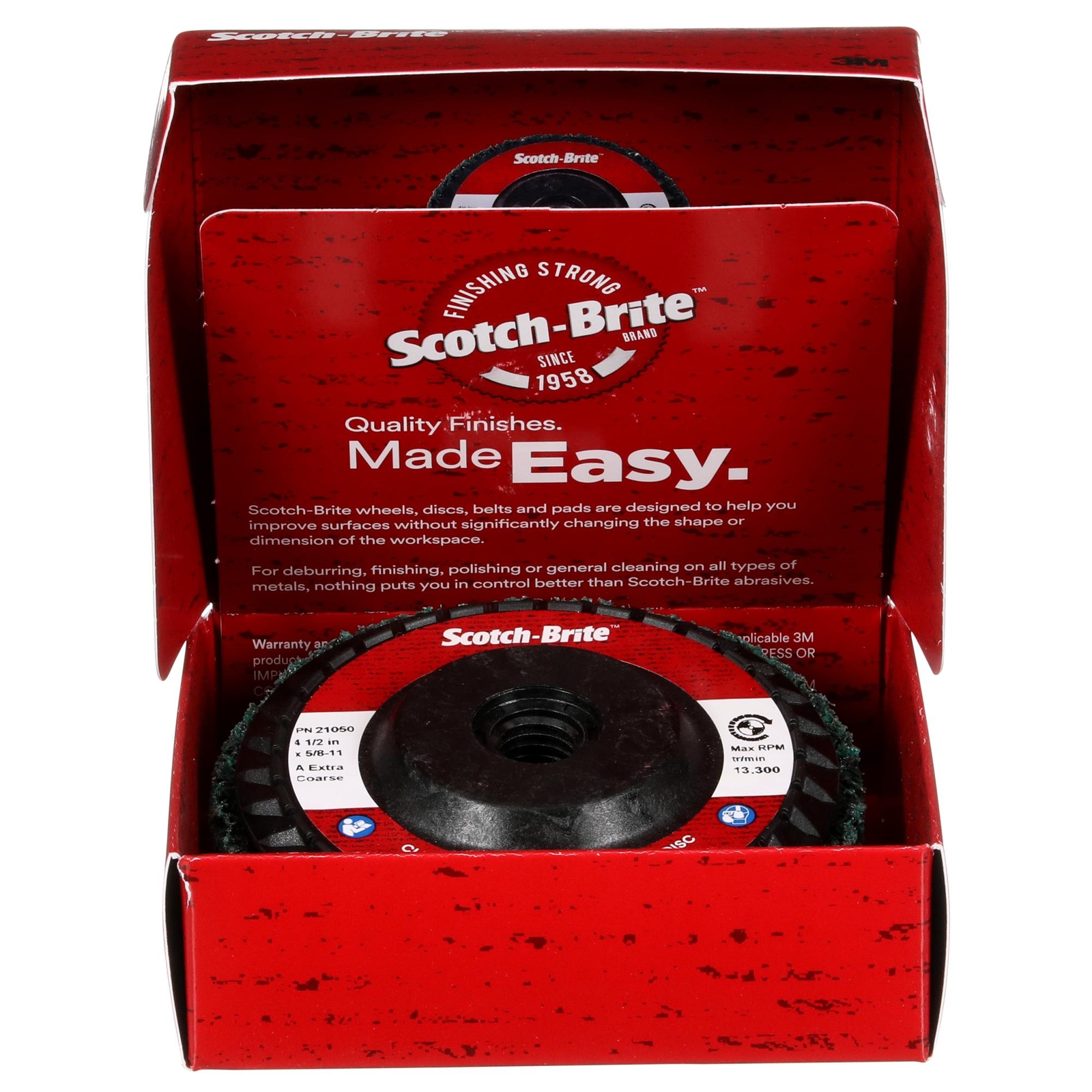 Scotch-Brite Clean and Strip XT Pro Extra Cut Disc, XC-DC, A/O ExtraCoarse