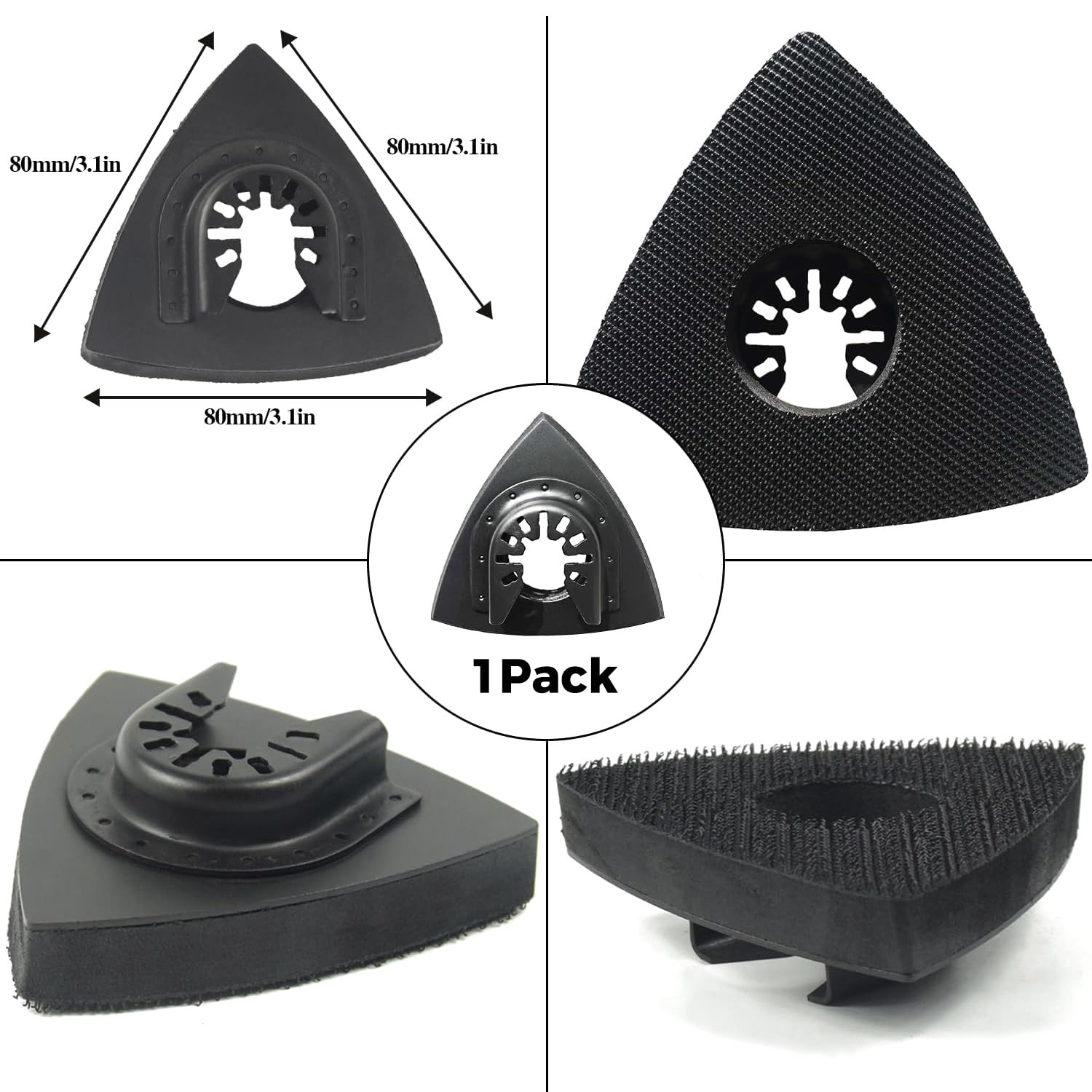 Oscillating Tool Sanding Pad for Multitool Oscillating Saw, 1-Piece 3-1/8 in