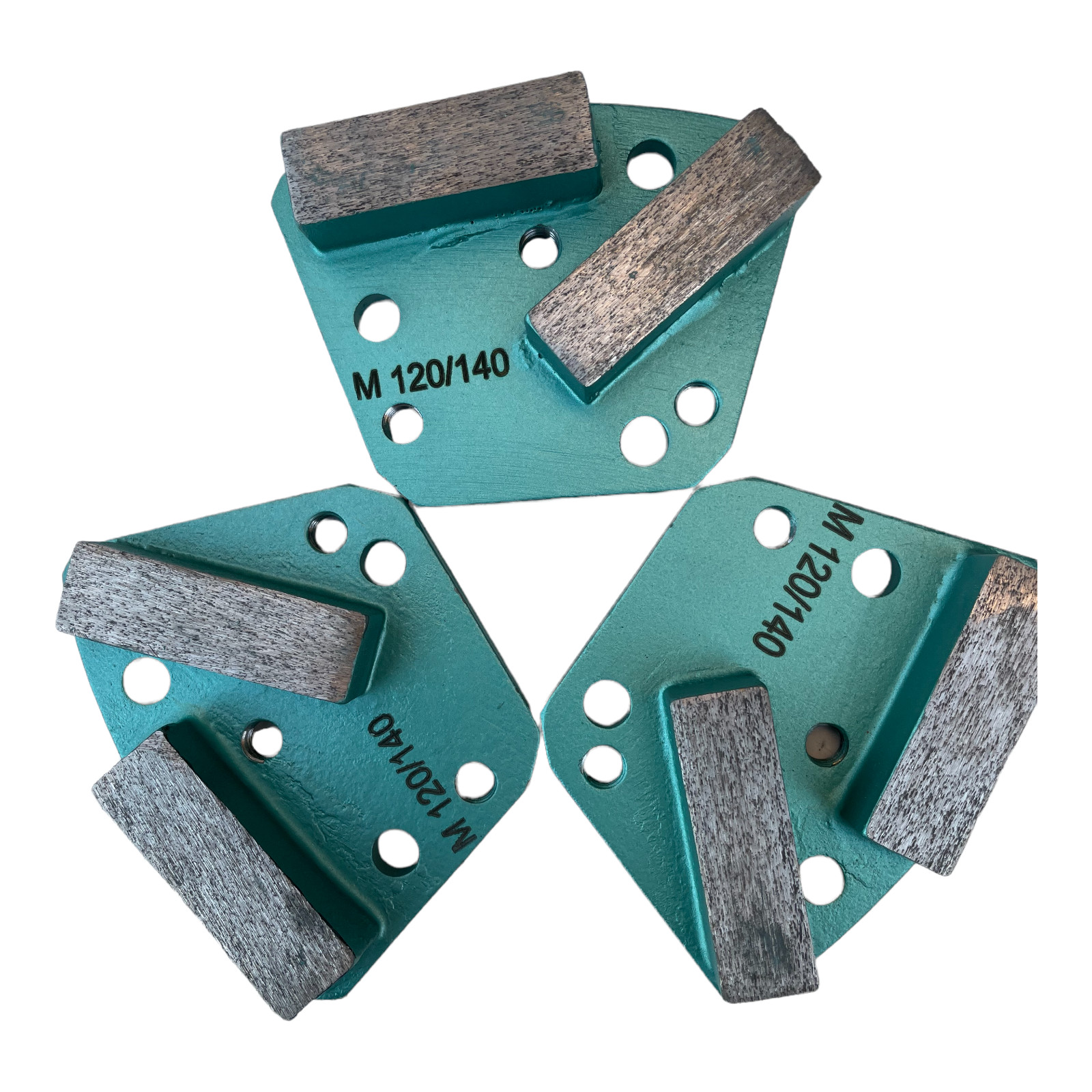 18 Pack Diamond Grinding Discs for Bolt-on Concrete Floor Grinders Medium Bond