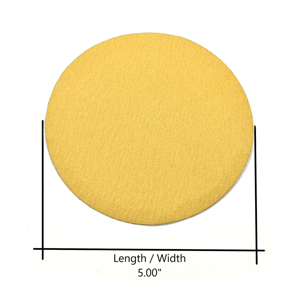 SD508P 150 Grit 5″ Diameter No-Hole PSA Sanding Paper – 25/Pack