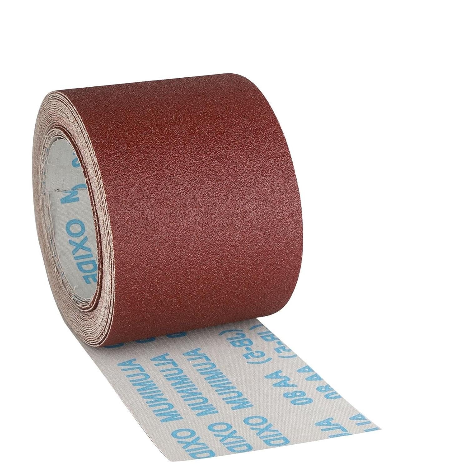 80 Grit Sandpaper Roll 3 Inch x 32.8 FT Aluminum Oxide Emery Cloth 75mm x 10m