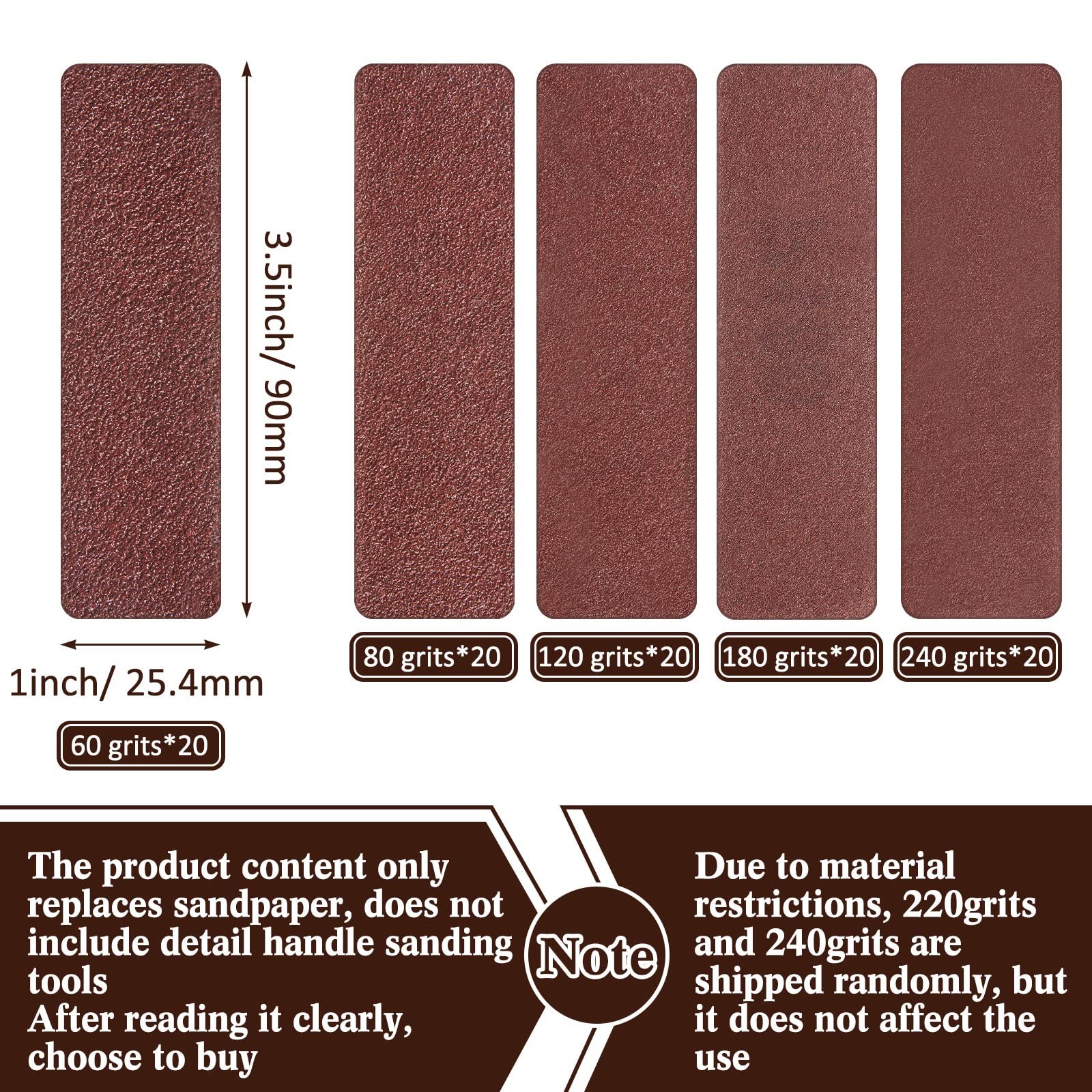 100 Pieces Detail Sander Refills Paper Micro Zip Finger Sander for Crafts, As…