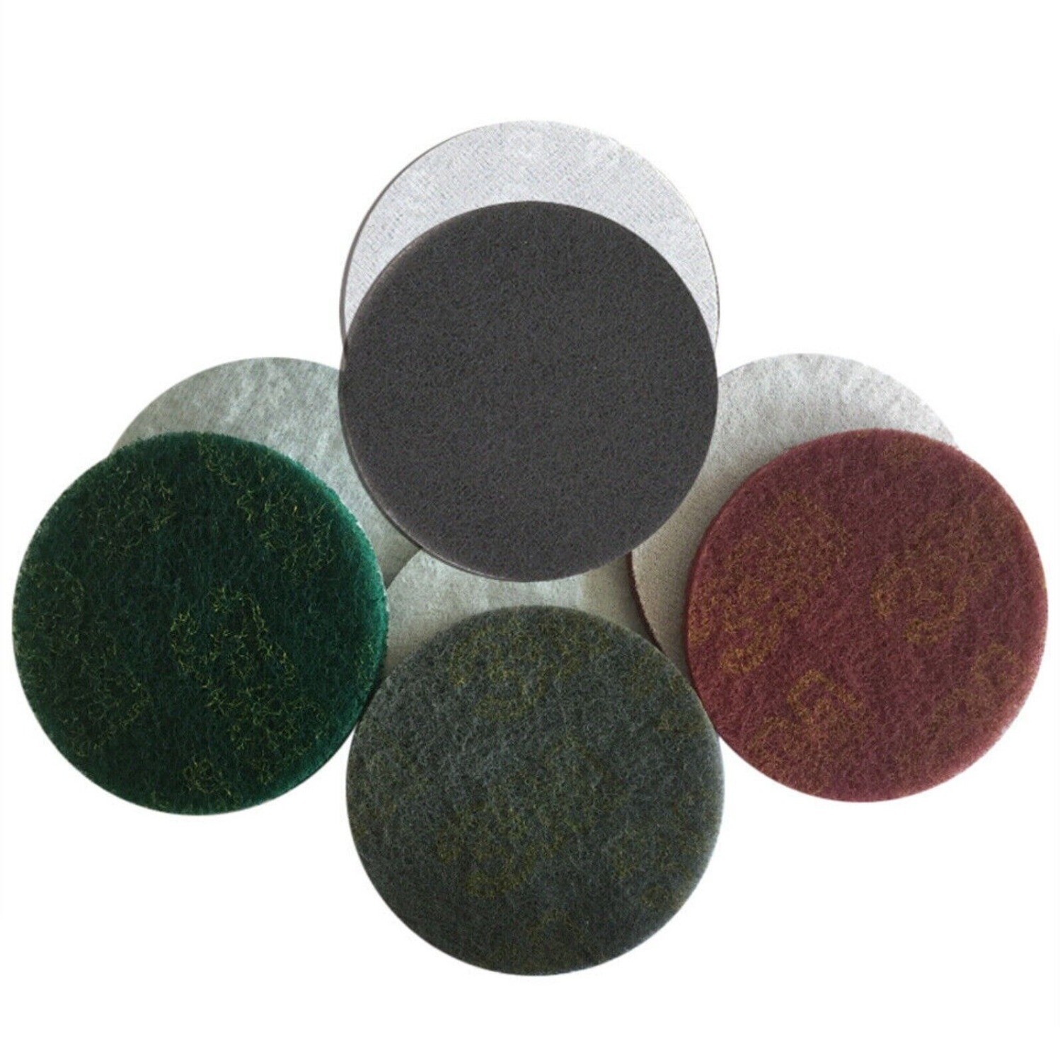 5 inch 125mm Scouring Pad Hook and Loop Abrasive Cleaning Pad Coarse Medium Fine