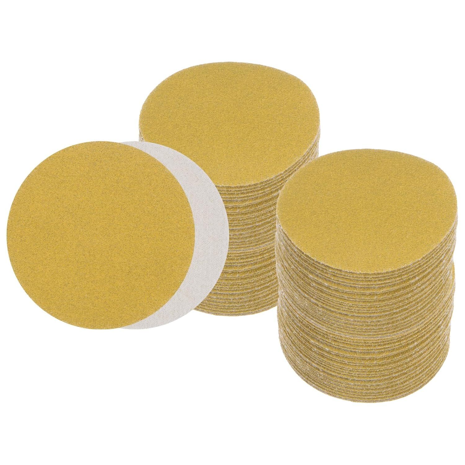 AO Abrasives 75mm (3In) No-Hole Sanding Discs 240 Grit 25-Piece Hook & Loop Set