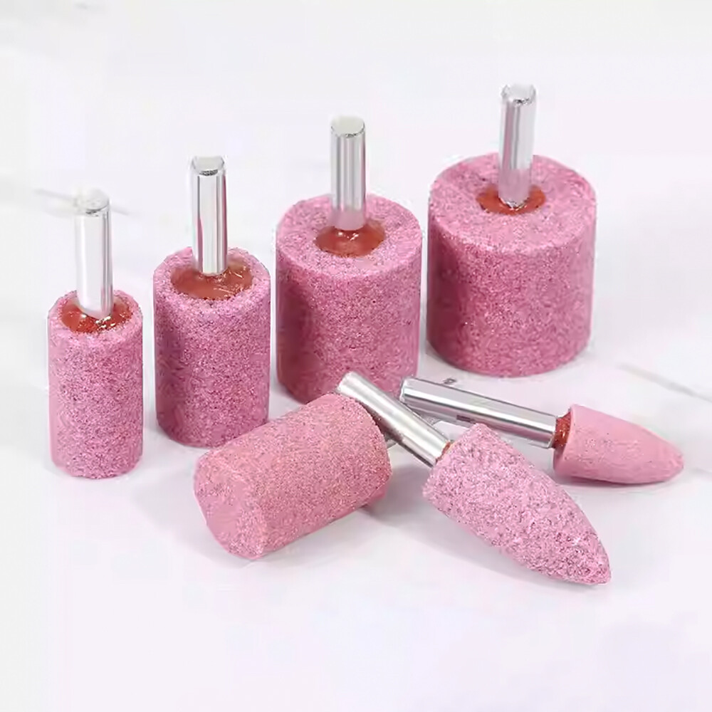 16mm-30mm Rotary Grinding Mounted Stone Point Abrasive Wheel 6mm Shank For Drill