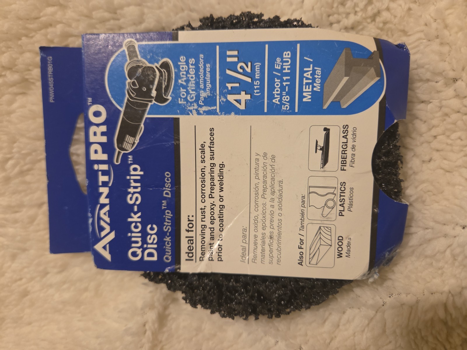 AVANTI PRO PNW045STRB01G 4-1/2″ IN. X 5/8 IN. -11 IN. NON-WOVEN QUICK-STRIP DISC