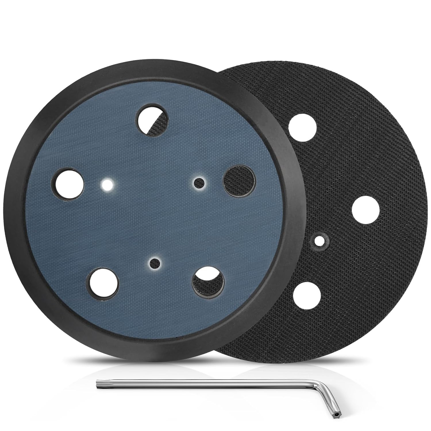 2 Pack 5 Inch 5 Hole Orbital Sander Replacement Pad for Porter Cable 333 333VS R