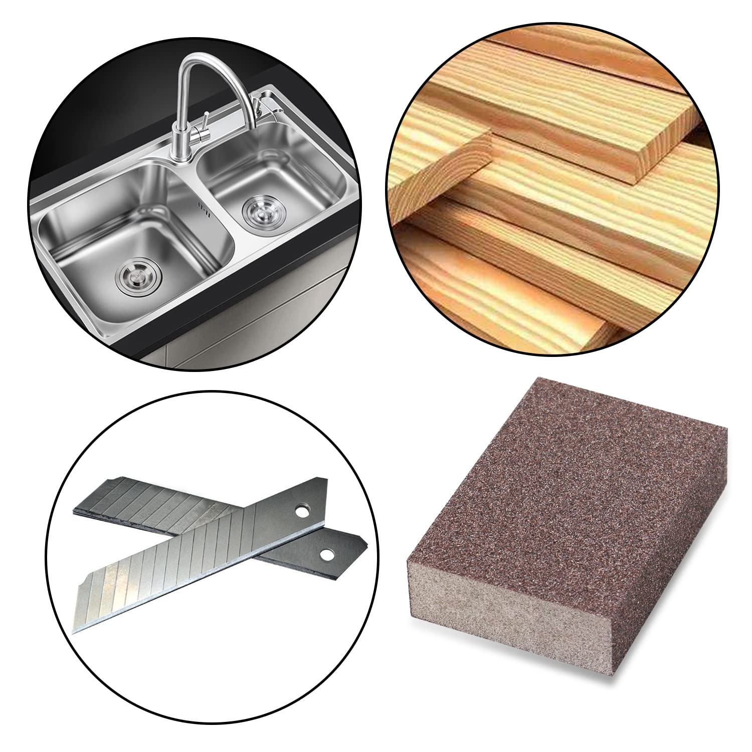 6 Pack Sanding Sponge,Drywall Sanding Blocks 6 Grits Per Pack
