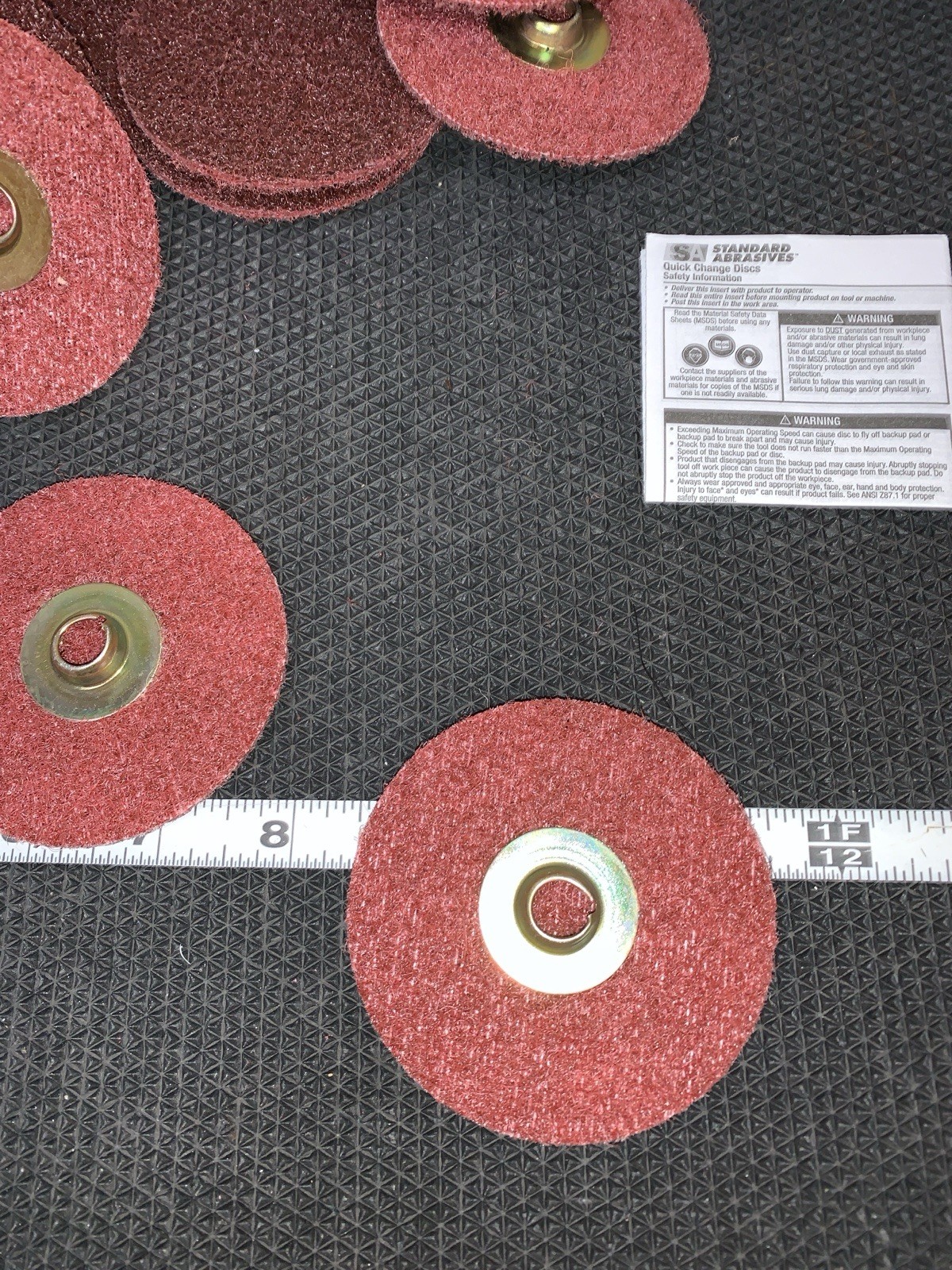 SA Standard Abrasiv Quick Change TSM GP Surface Con Discs 840438 3″ 25pcs