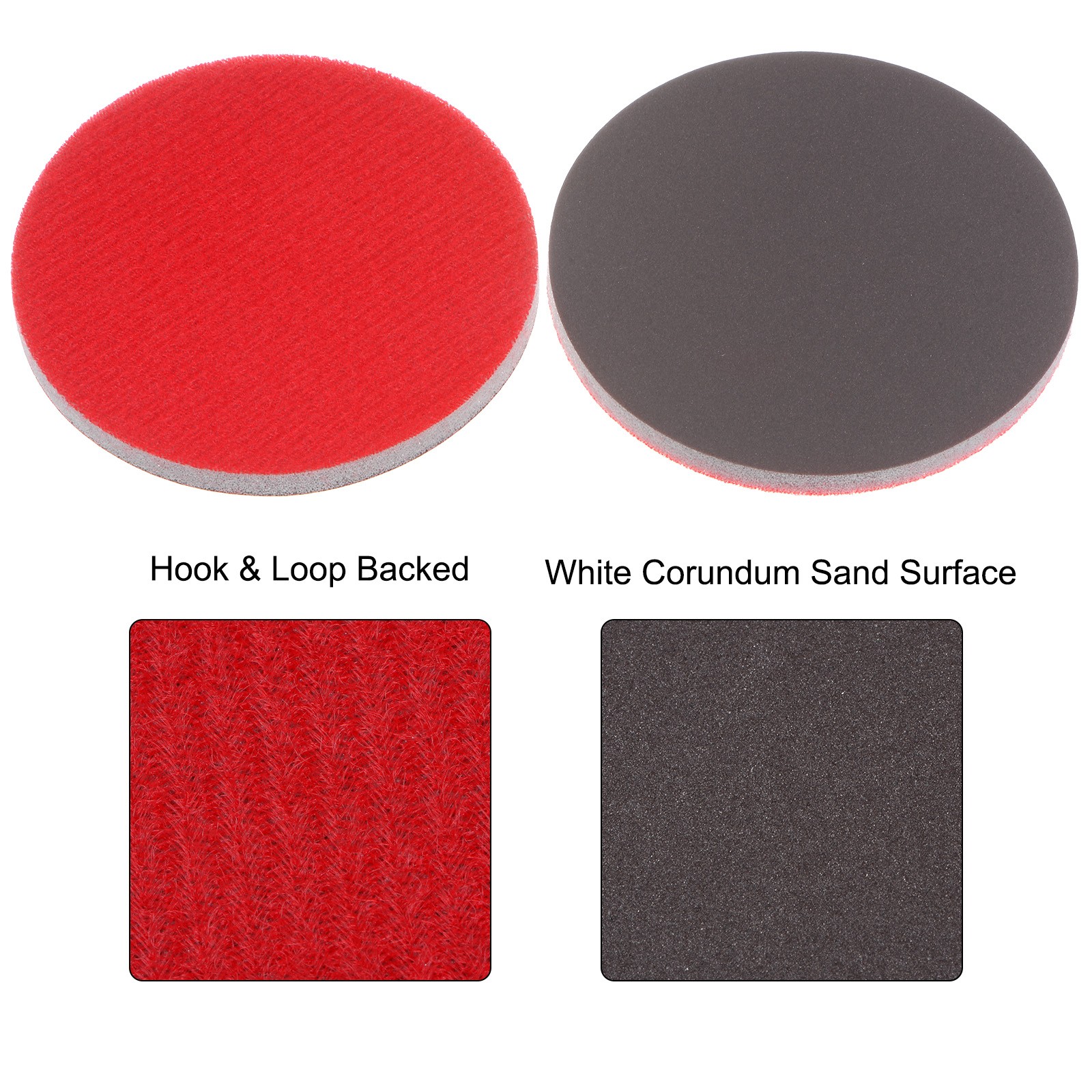 50 Set 3000 Grit Sanding Sponge 3 Inch Hook and Loop Sponge Sanding Disc Wet/Dry