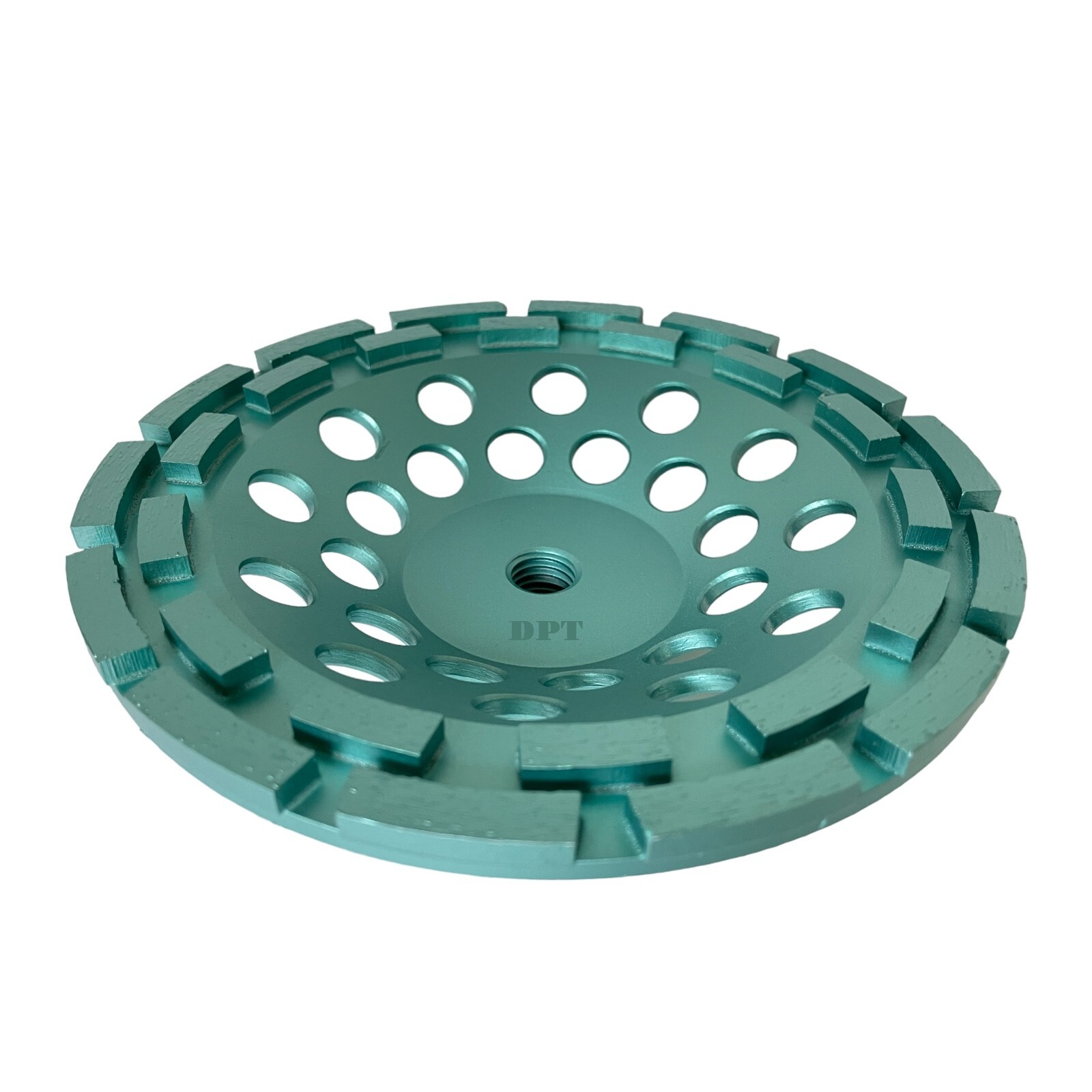 7″ Concrete Grinding Cup Double Row Wheels 28 Diamond Abrasive Seg 5/8″-11 Arbor