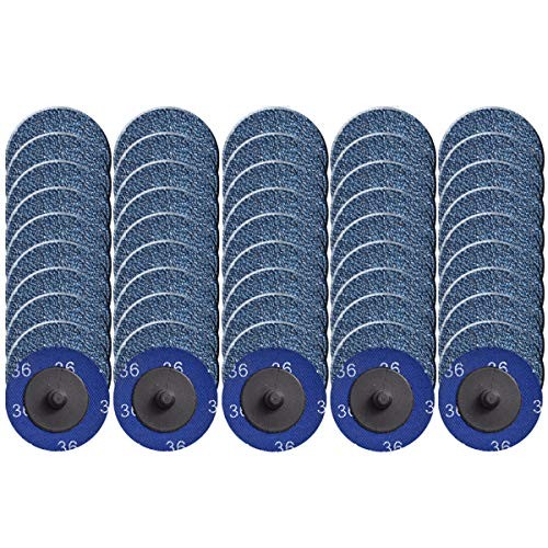 Quick Change Grinding Disc, 50 Pcs 2 inch Sanding Discs, Zirconia 36 Grit