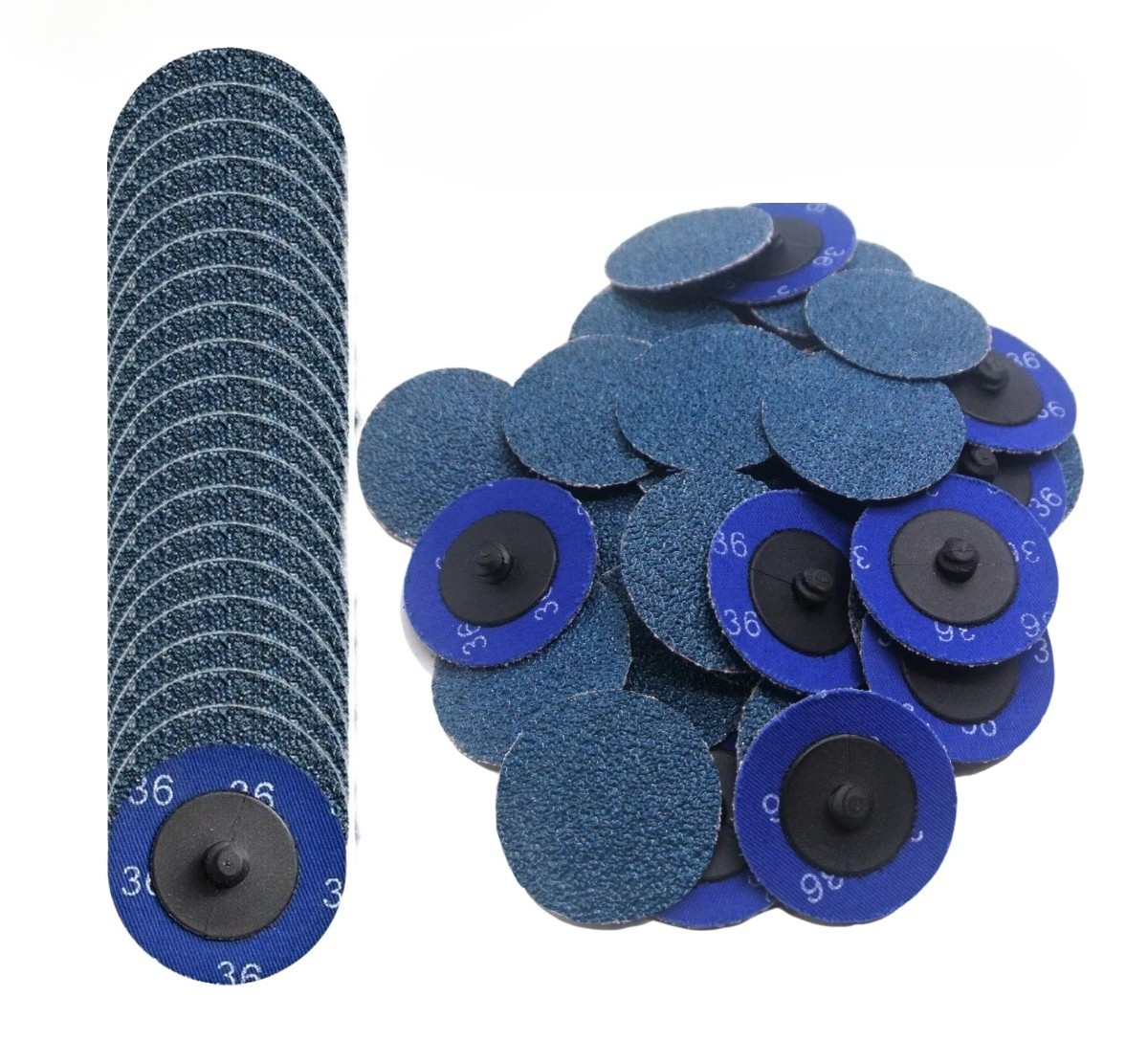 100PCS 2″ Quick Change Sanding Discs P36 for Die Grinder, Surface Conditioning