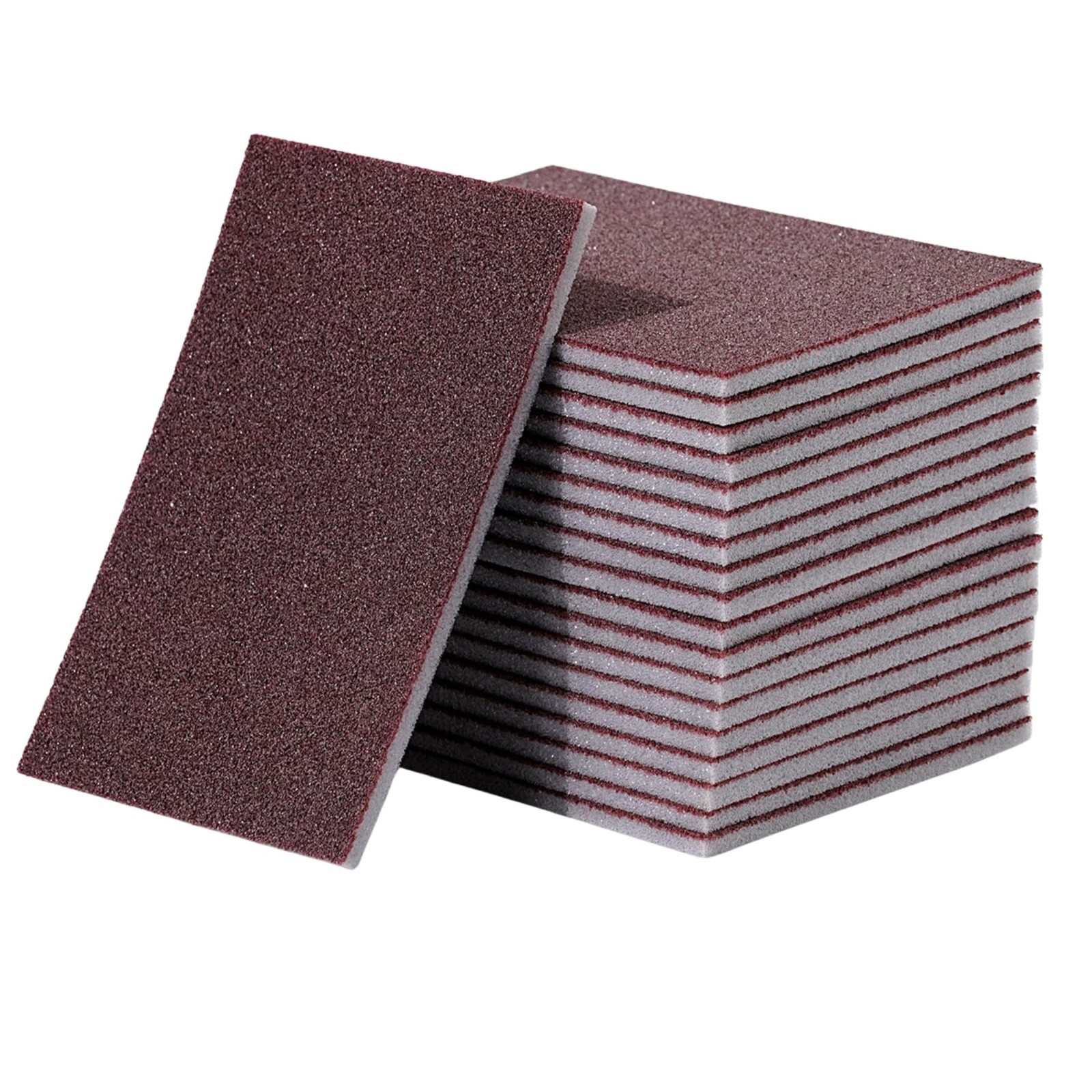 12 PCS 90 Grit Sanding Sponge Pads Wet Dry Foam Sander Block Wood Metal