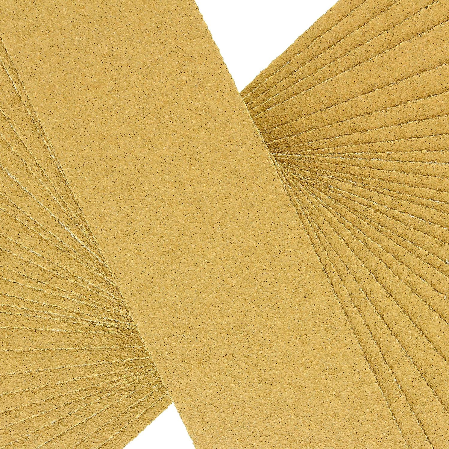 Premium 40 Grit Gold Pre-Cut PSA Longboard Sandpaper Sheets, Box of 20, 2-3/4″ X