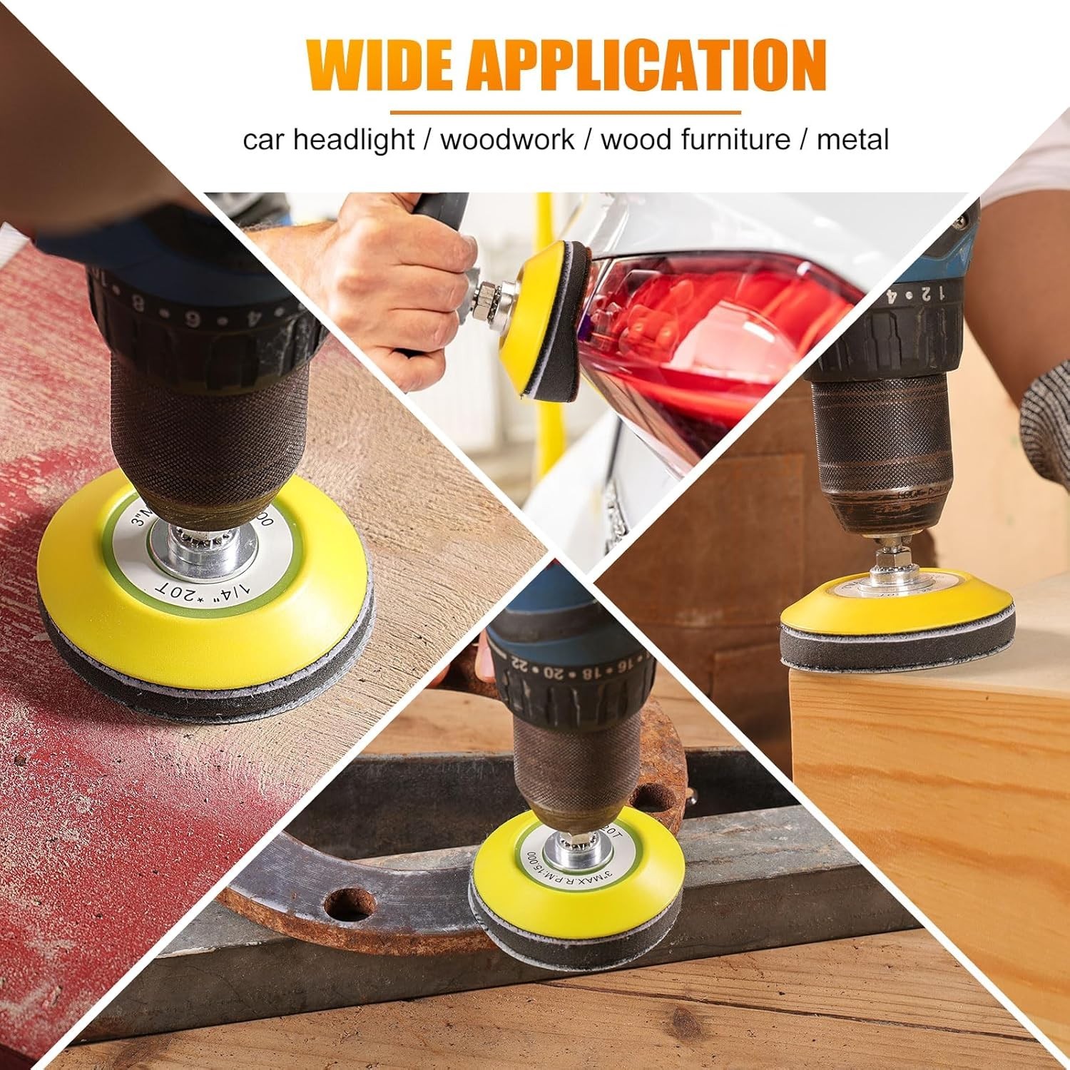Versatile 100PC Sanding Disc Set: 3 Inch Silicon Carbide for All Polishing Needs