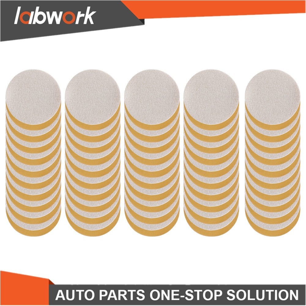 Labwork Sanding Disc NO-Hole Hook & Loop Grit 320 Sand Paper 100 Pieces 5″