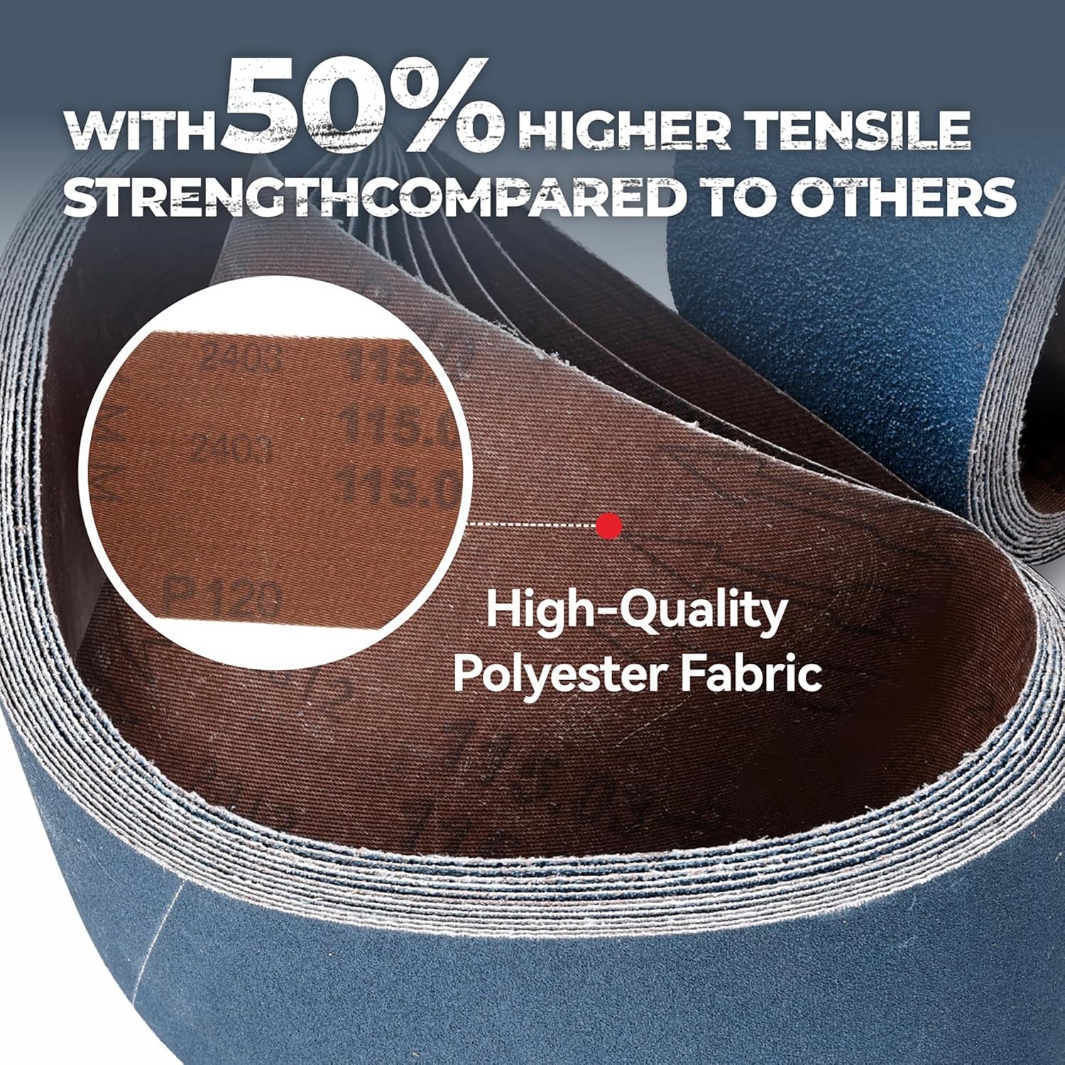 3/8 x 13 Inch Zirconia Sanding Belts, 40Pcs 10 Each of 40/60/80/120 Assorted…