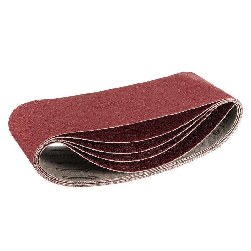 SATC 20PCS 3x21Inch 75*533mm Sanding Belts 100 Grit A/O For Metal Wood & Plastic
