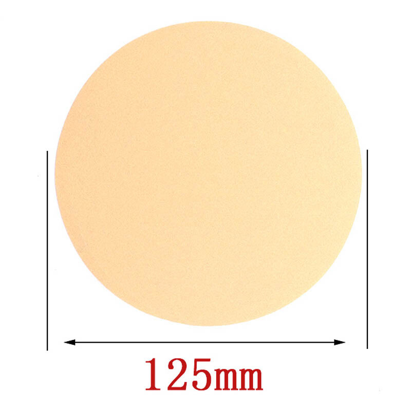 5 Inch Hook and Loop Sanding Disc 60-1000 Grit Yellow Round Sandpaper Pads 125mm