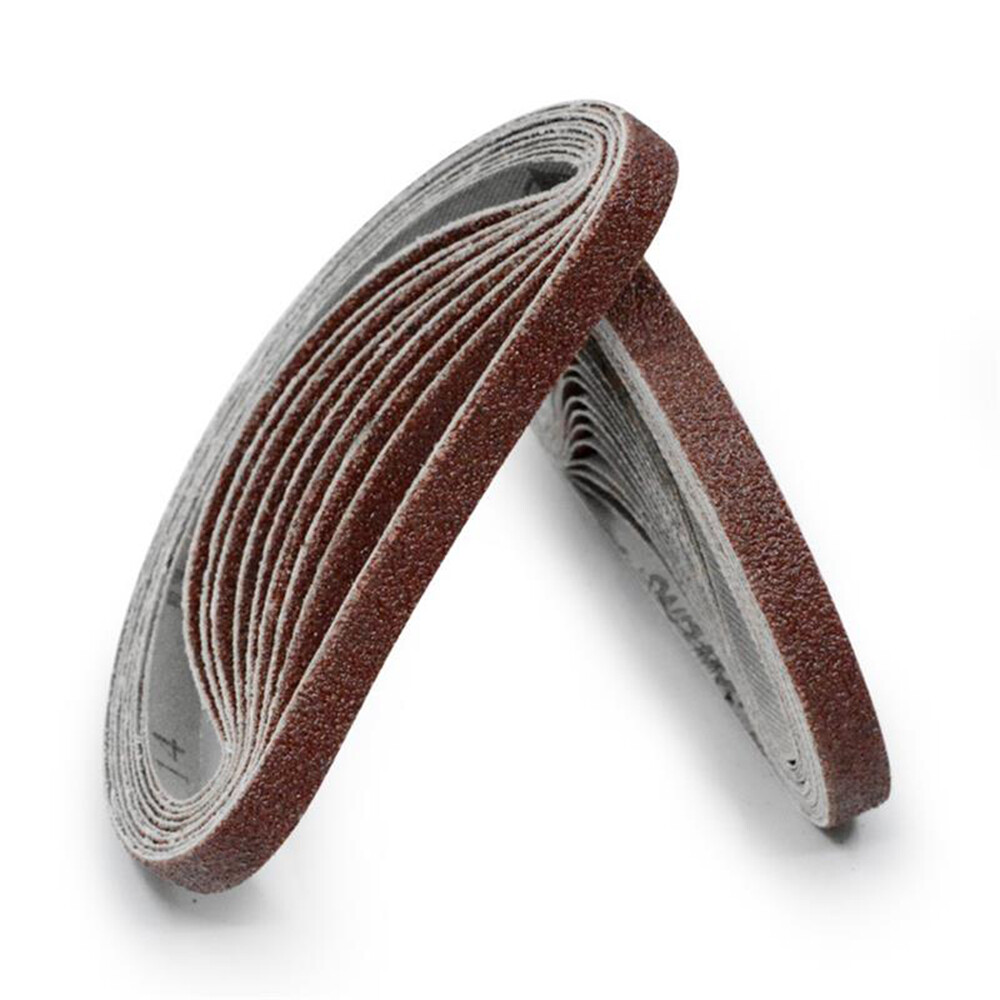 10pcs 10x330mm Abrasive Sanding Belts 1000 Grit Sanding Grinding Polishing N6L6