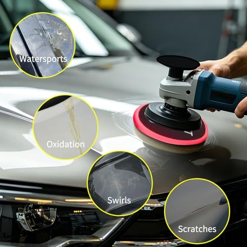 5 Pcs 5-Inch Buffing Pads, Triangular Foam Polishing Pad Kit for Cars |