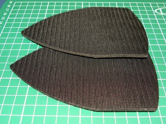 2 x Replacement hook pads for detail sanders, 3mm foam backing, self adhesive