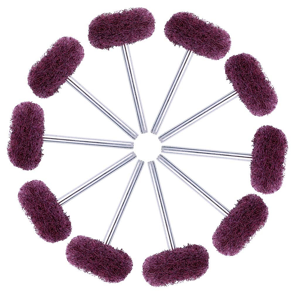 Rocaris 1″ (25mm) Red 240 Grit Abrasive Buffing Polishing Wheels