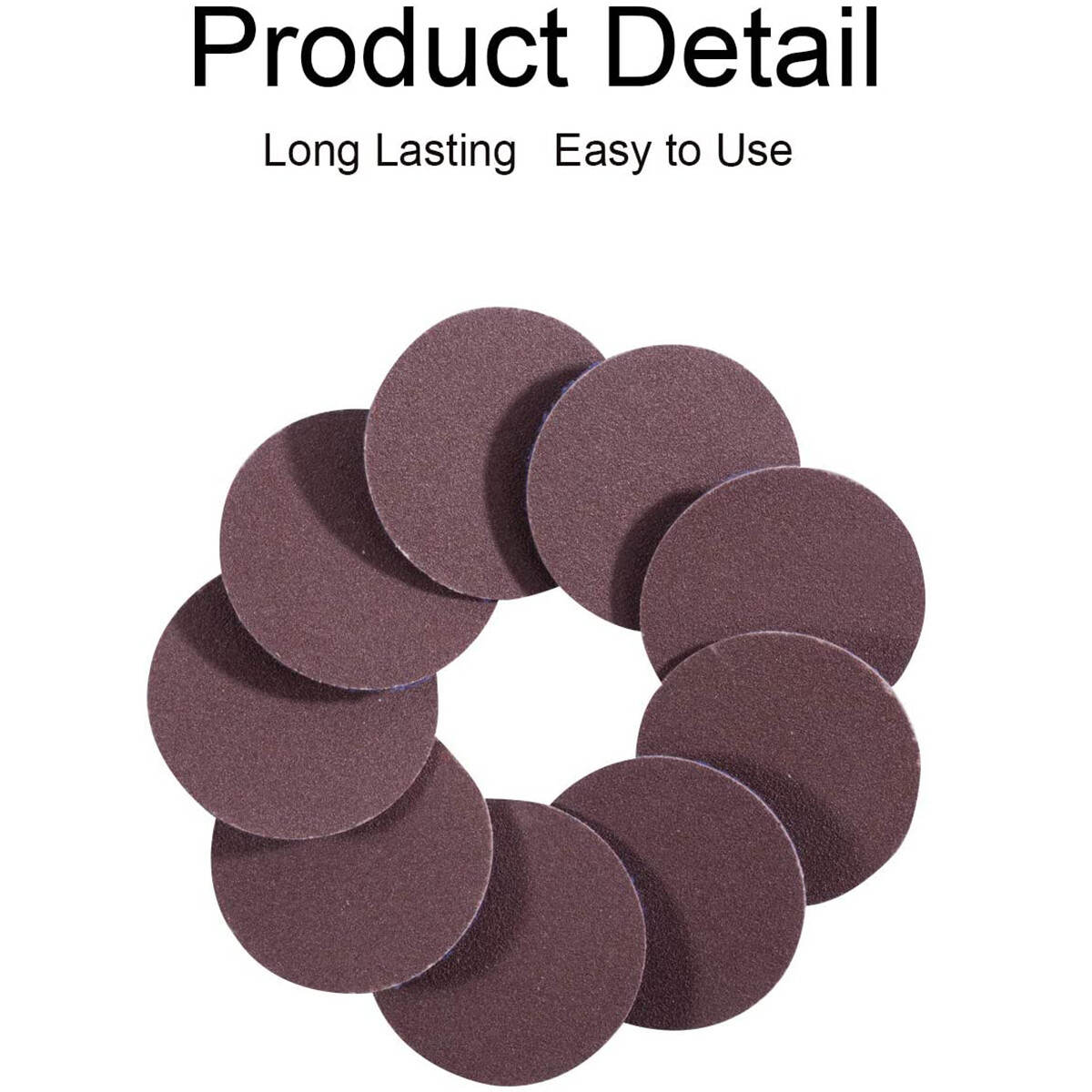 50PCS 2 inch 120 Grit Aluminum Oxide Roll Lock Die Grinder Sanding Grinding Disc