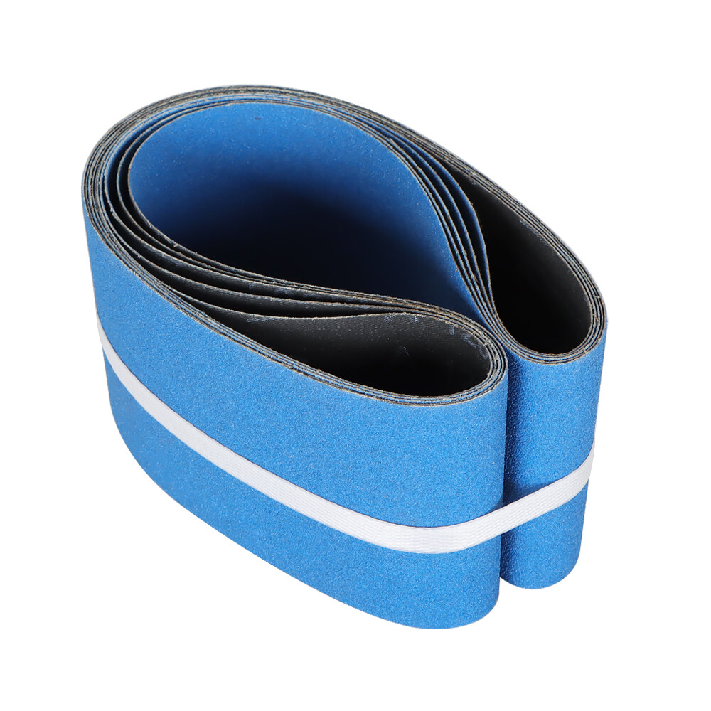 4″ X 36″, 5 – PACK, 120-GRIT PREMIUM ZIRCONIA, X-WEIGHT SANDING BELTS NEW