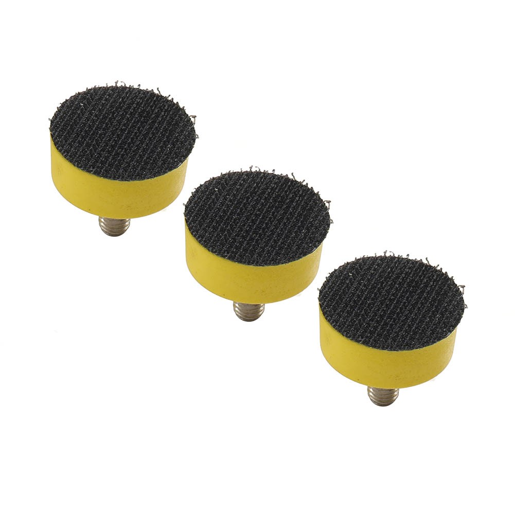 3pcs 1/2/3″ Hook & Loop Backing Pads Sanding Disc Sander Plate Polisher M6