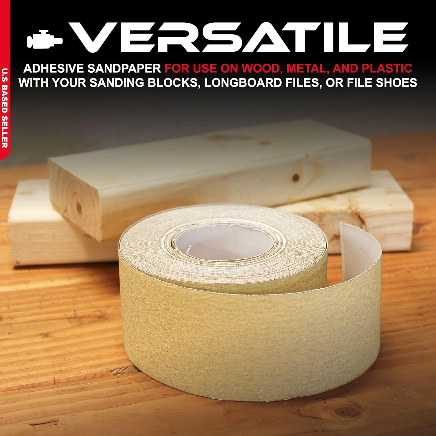 Adhesive Sticky Back 320-Grit Sandpaper Roll 2-3/4In X 20 Yards Aluminum Oxide G
