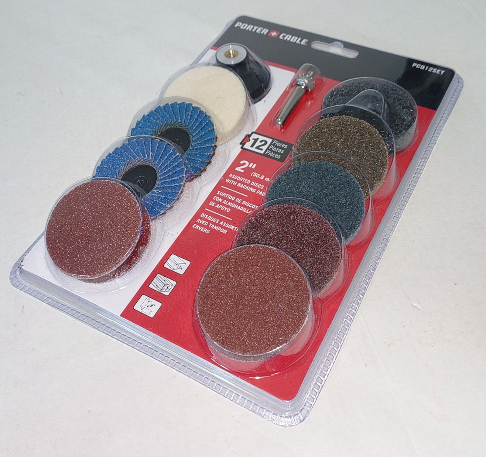 Porter Cable 12 Piece 2″ Twist Lock Set Die Grinder PCQ12SET New Sealed
