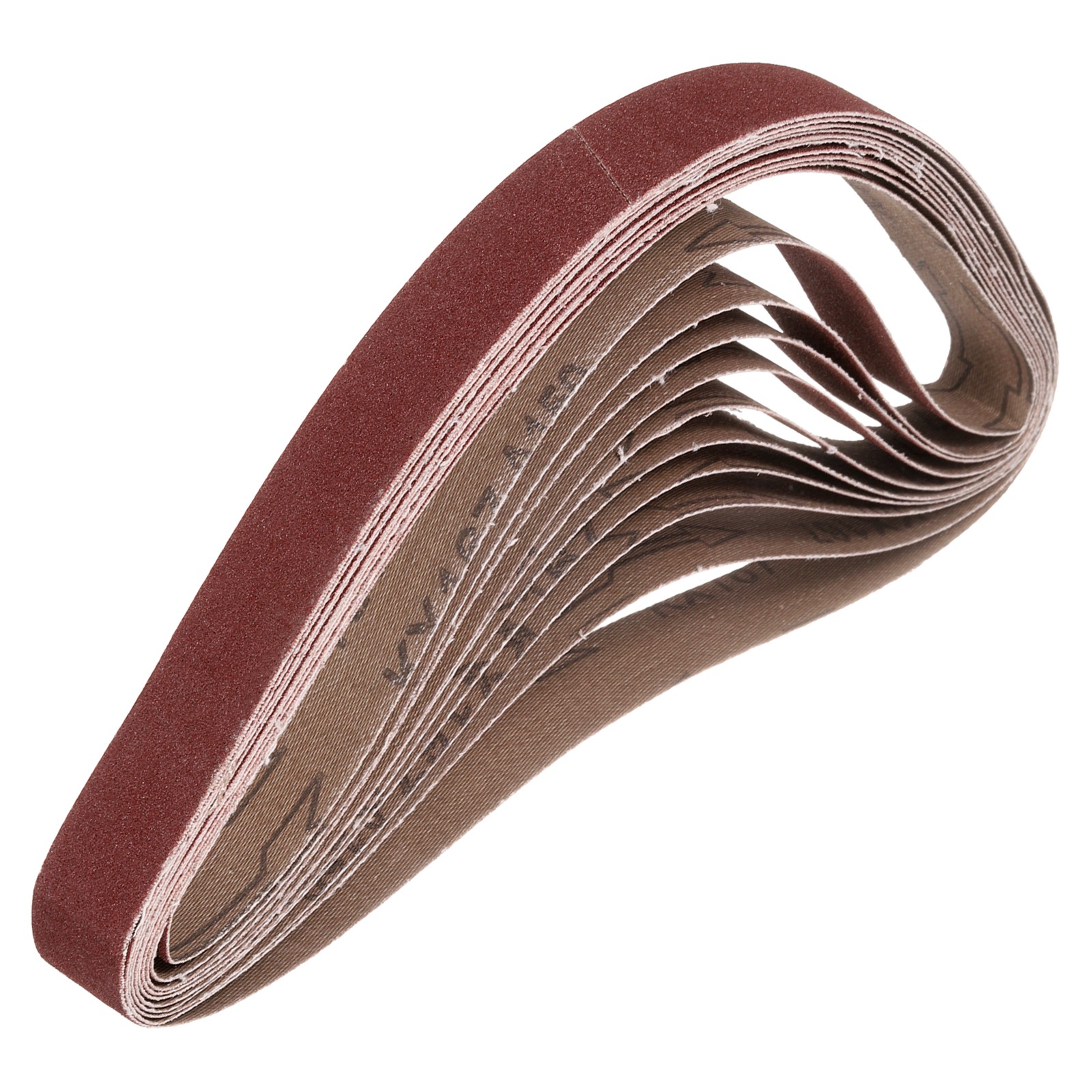 1-1/8 x 21 Inch Sanding Belts, 10 Pcs 150 Grits Aluminum Oxide