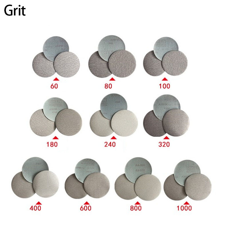 1″ Inch 25mm Flocking Disc Sandpaper Dry Grinding Use 60~1000 Grit Hook And Loop