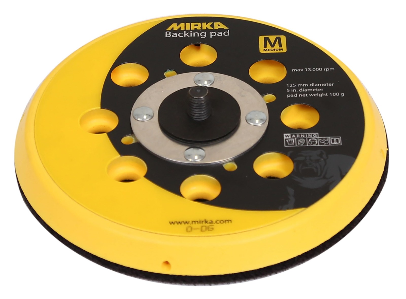 Mirka Backup Pad 5 Inch Hook and Loop 28 Holes Medium 915GV28