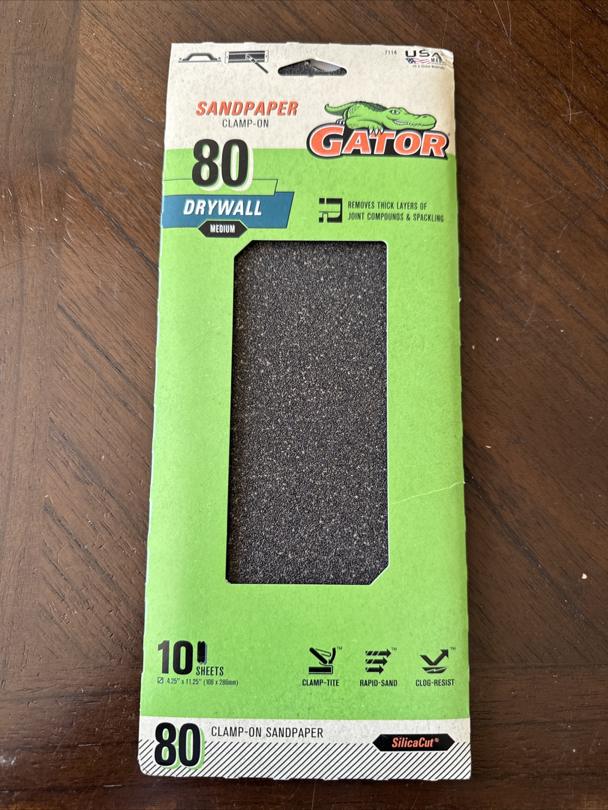 Gator Precut Drywall Sanding Screen Coarse 80 -Grit Sheet Clamp-On Sandpaper