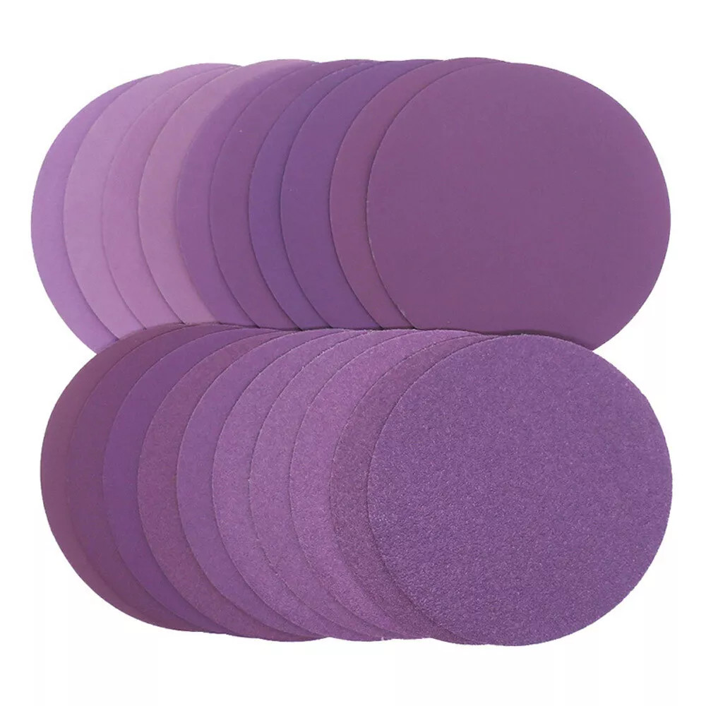 25mm/50mm Wet and Dry Sanding Discs Sandpaper Hook and Loop Pads Grit 60-10000